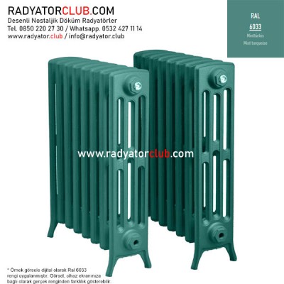 Kdr-4-95 Kolonlu Ayaklı Döküm Radyatör, Ral 6033 |  27 Kolon Kdr-4-95 Kolonlu Ayaklı Döküm Radyatör, Ral 6033 |  27 Kolon